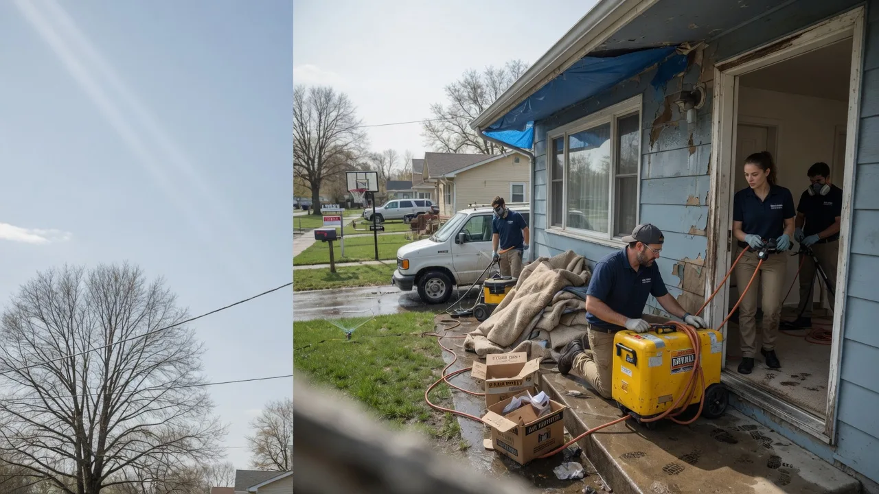Basement Flood Cleanup in Temple, ME near me